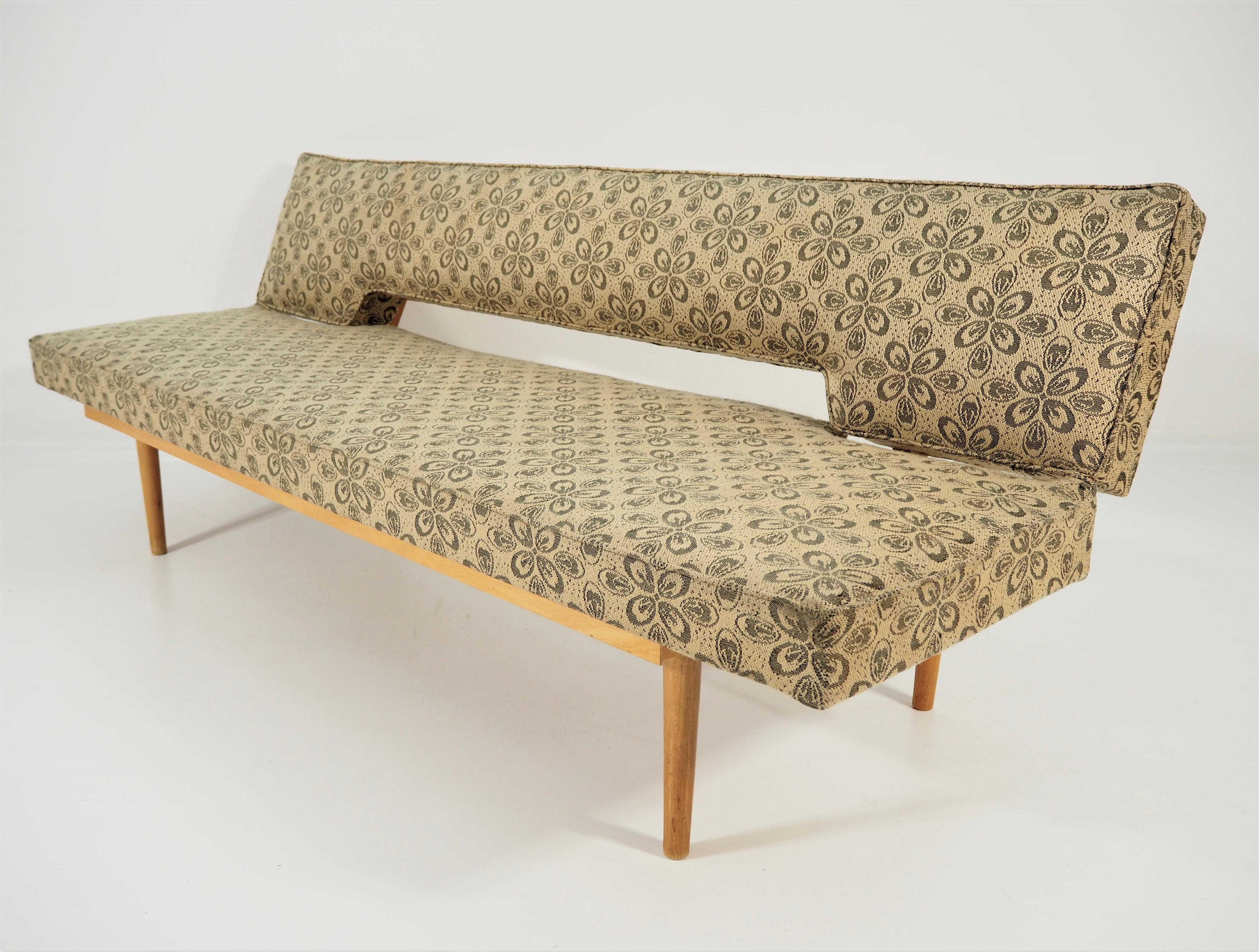 Wood Daybed Sofa by Miroslav Navratil, 1980s For Sale