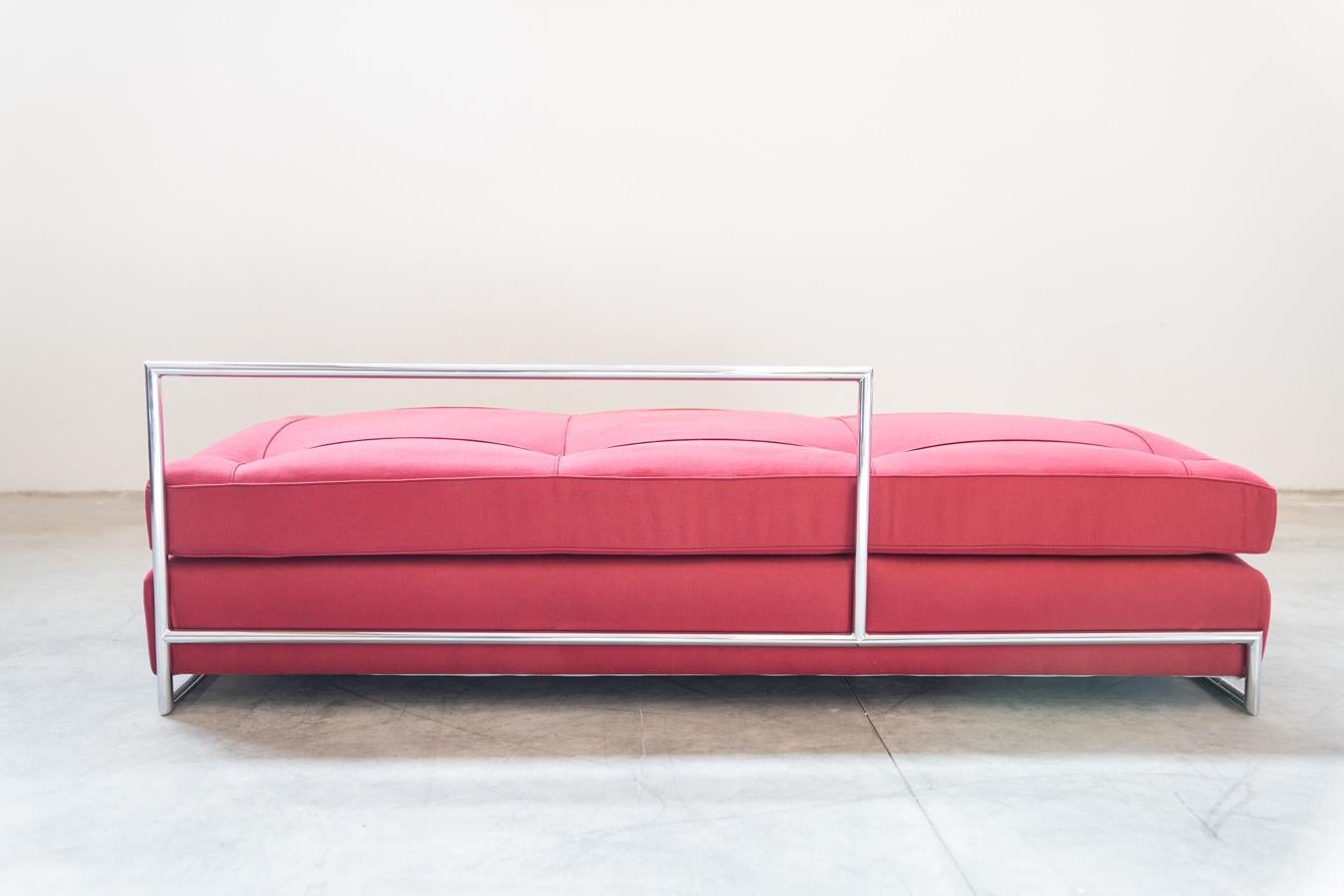 Daybed sofa, handmade by Eileen Gray, 1980/1990 For Sale 7