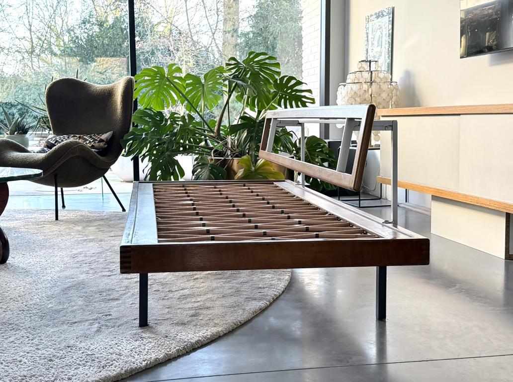 Aluminum Daybed Sofa Sofa bed Guest bed Canapé Walter Knoll 1950s