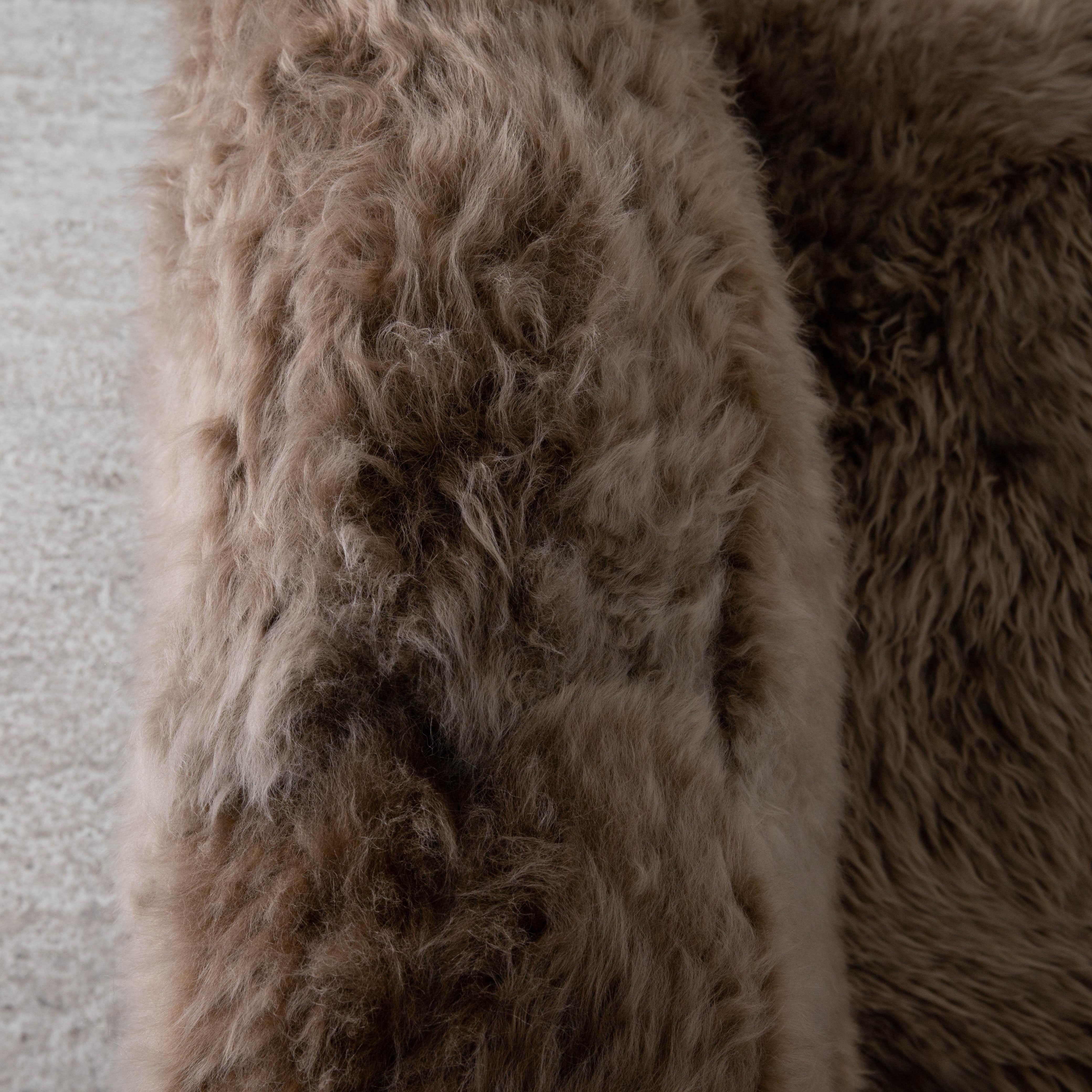Daybed Swedish Long Haired Sheep fur Sweden at 1stDibs