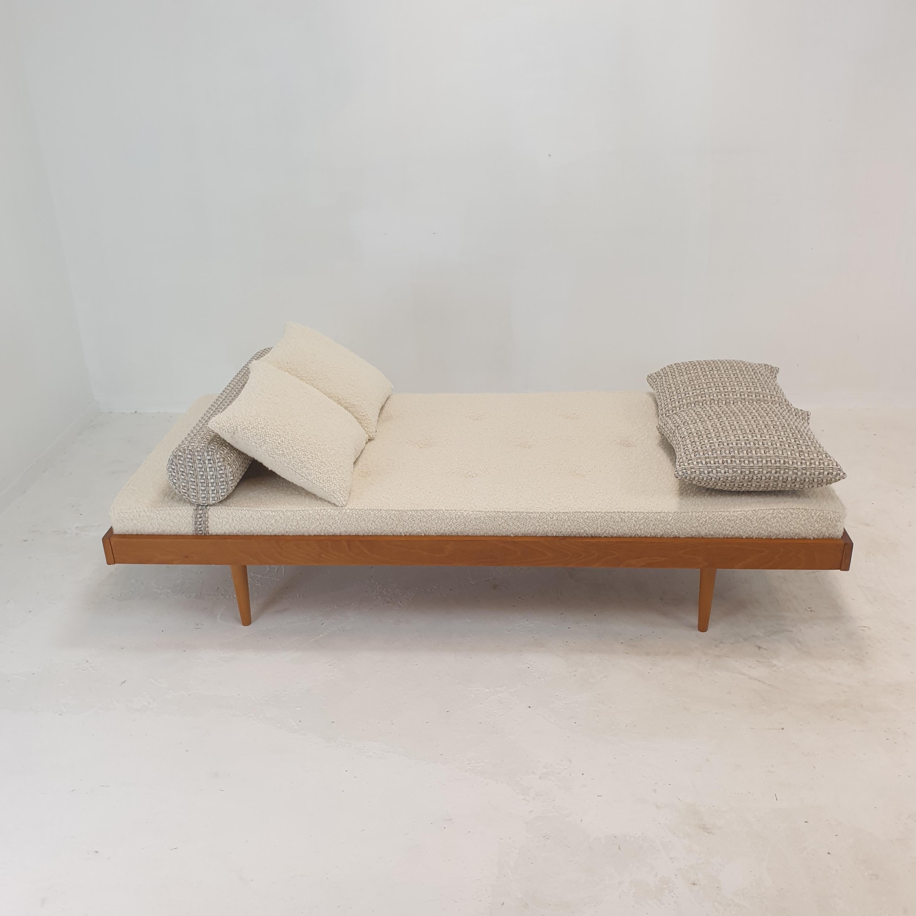 Dutch Daybed with Dedar Cushions and Bolster, 1970s