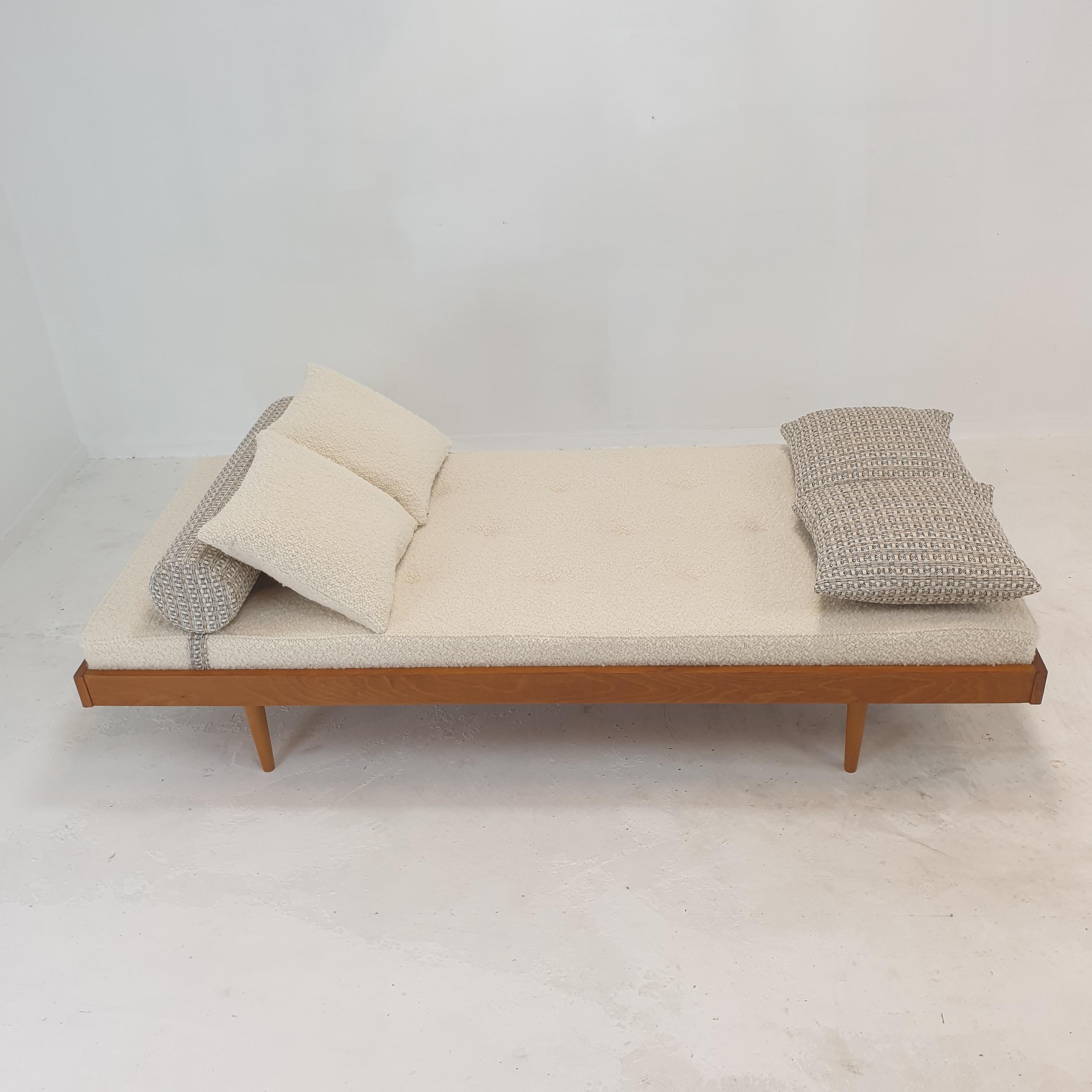 Woven Daybed with Dedar Cushions and Bolster, 1970s
