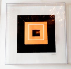 "Dayglo Square Float" Optical Art