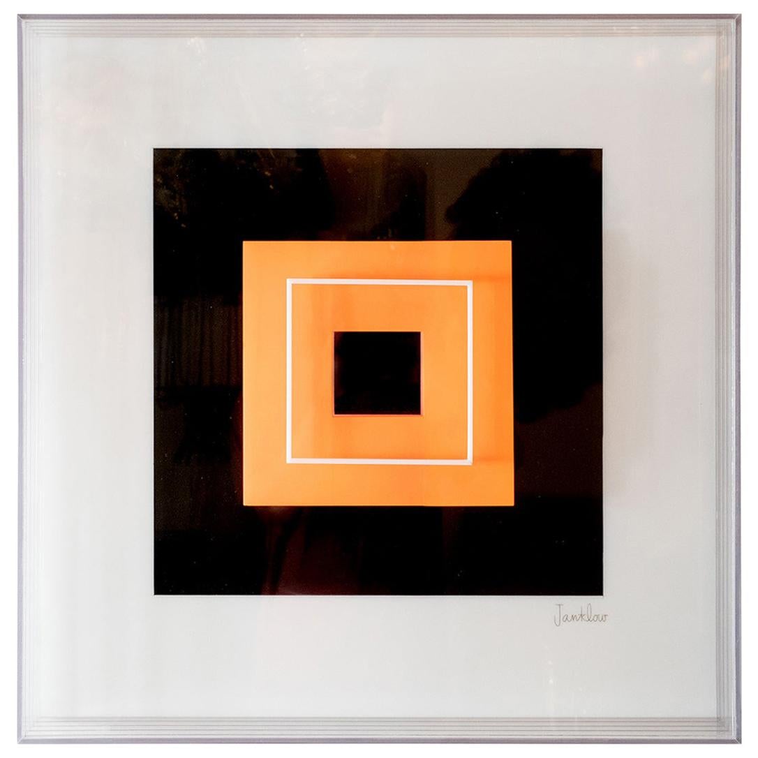 "Dayglo Square Float" Optical Art