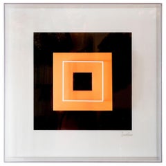 Retro "Dayglo Square Float" Optical Art