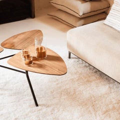 DAYIRI Alfombra personalizada de lana bereber Moderna tejida a mano Grande Minimalista Contemporánea