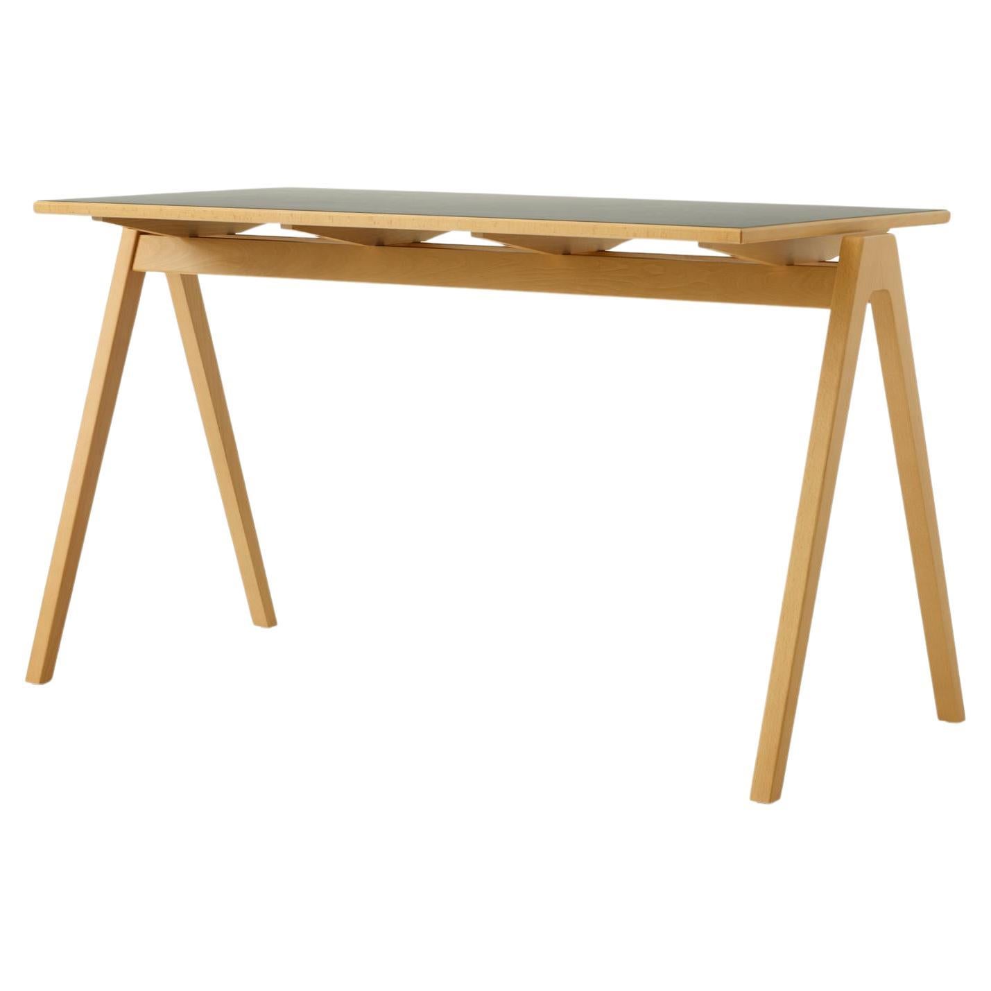 Daystak Table - Beech & Fenix Nano Laminate - by Robin Day for &Tradition