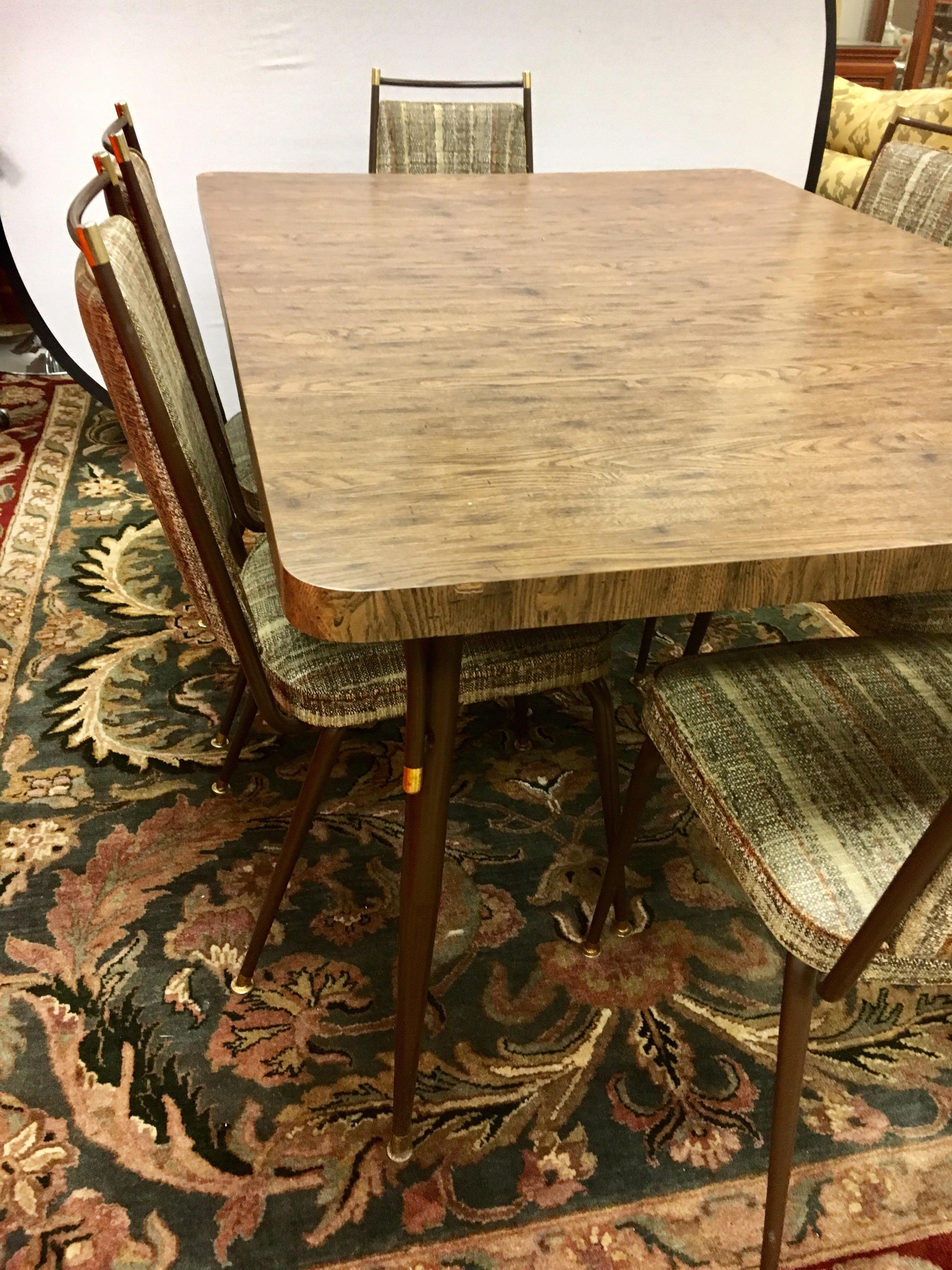 American Daystrom Mid-Century Modern Kitchen Dining Set Table Chairs