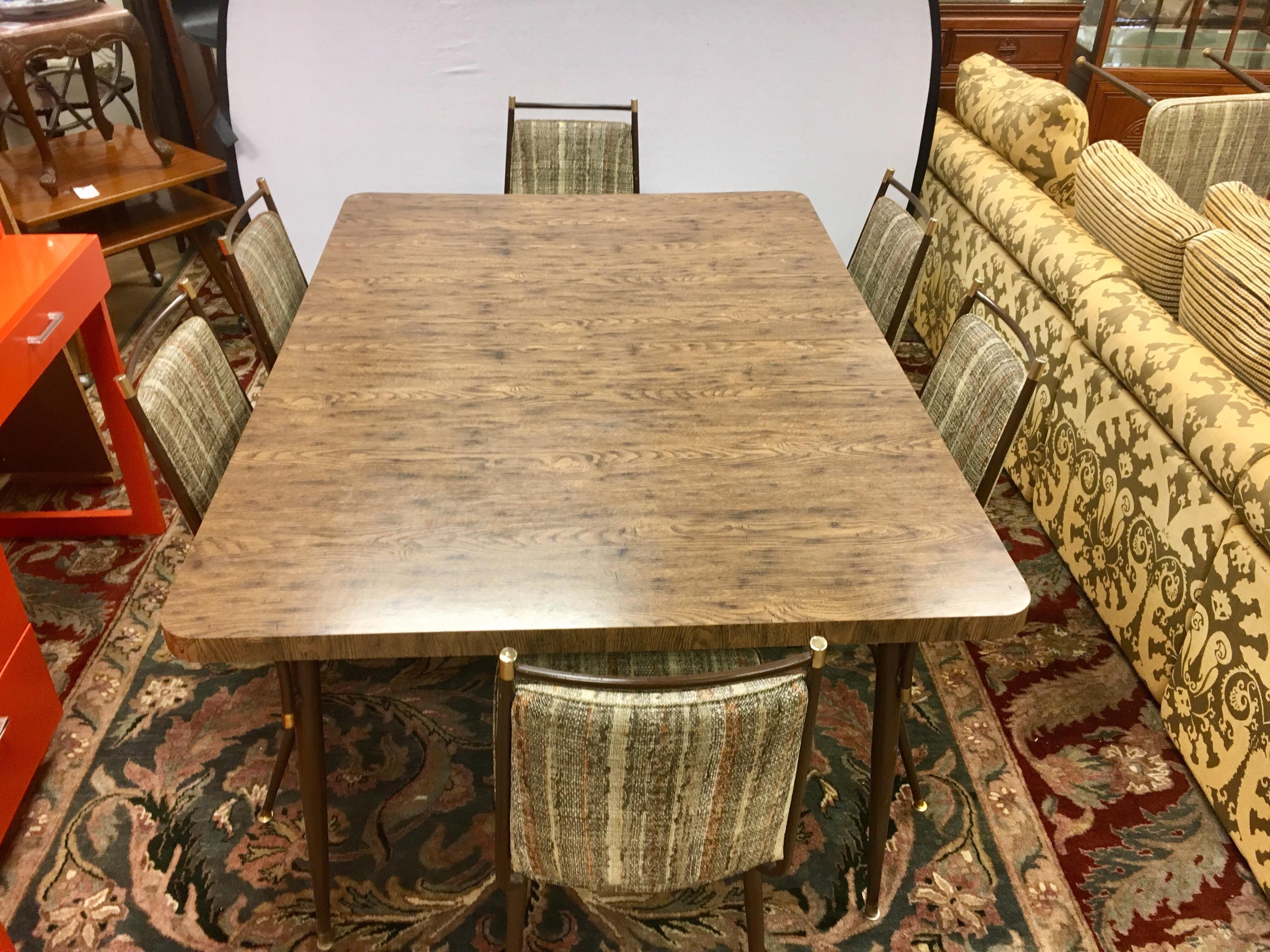 Daystrom Mid-Century Modern Kitchen Dining Set Table Chairs In Good Condition In West Hartford, CT