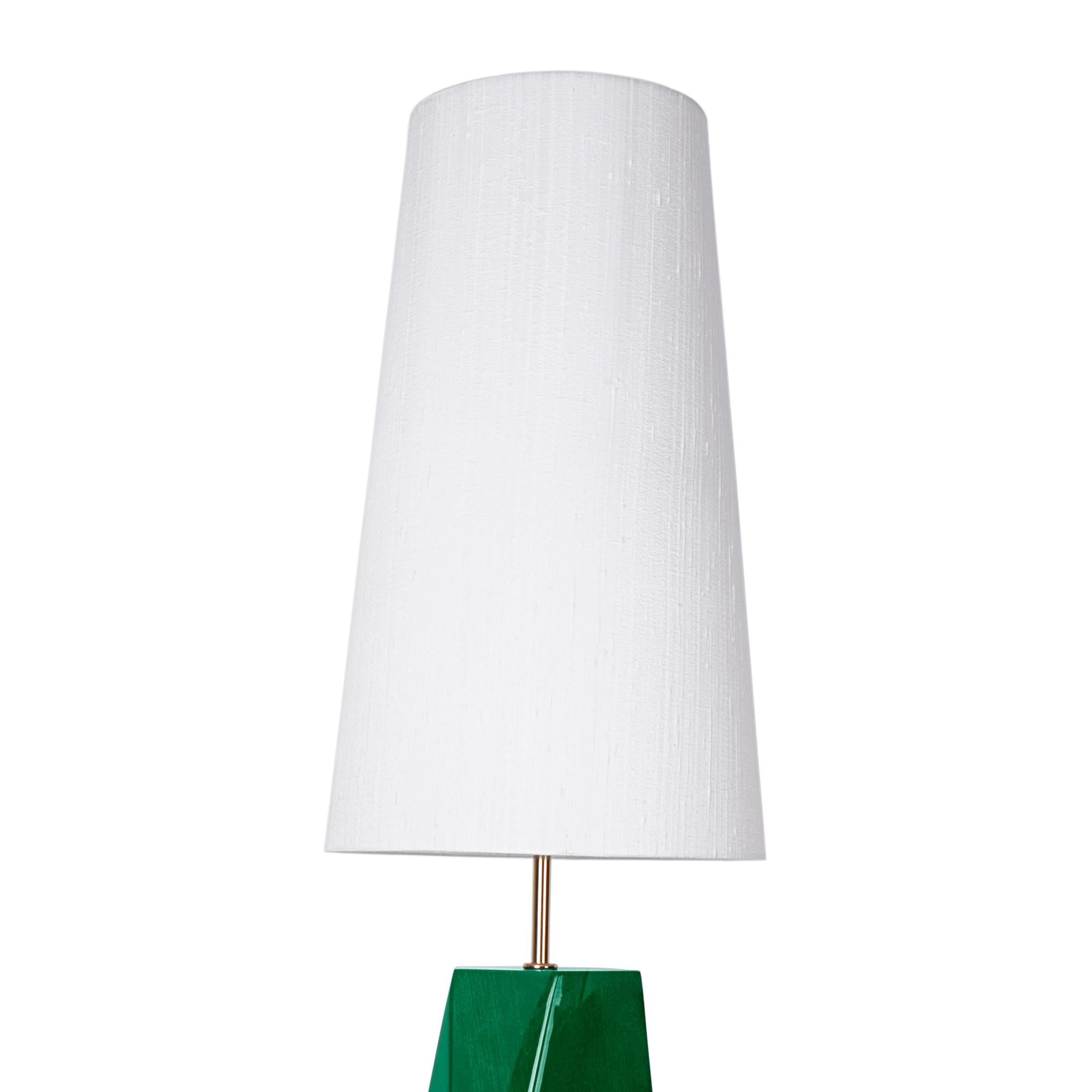 Portuguese Daytona High Green Table Lamp For Sale