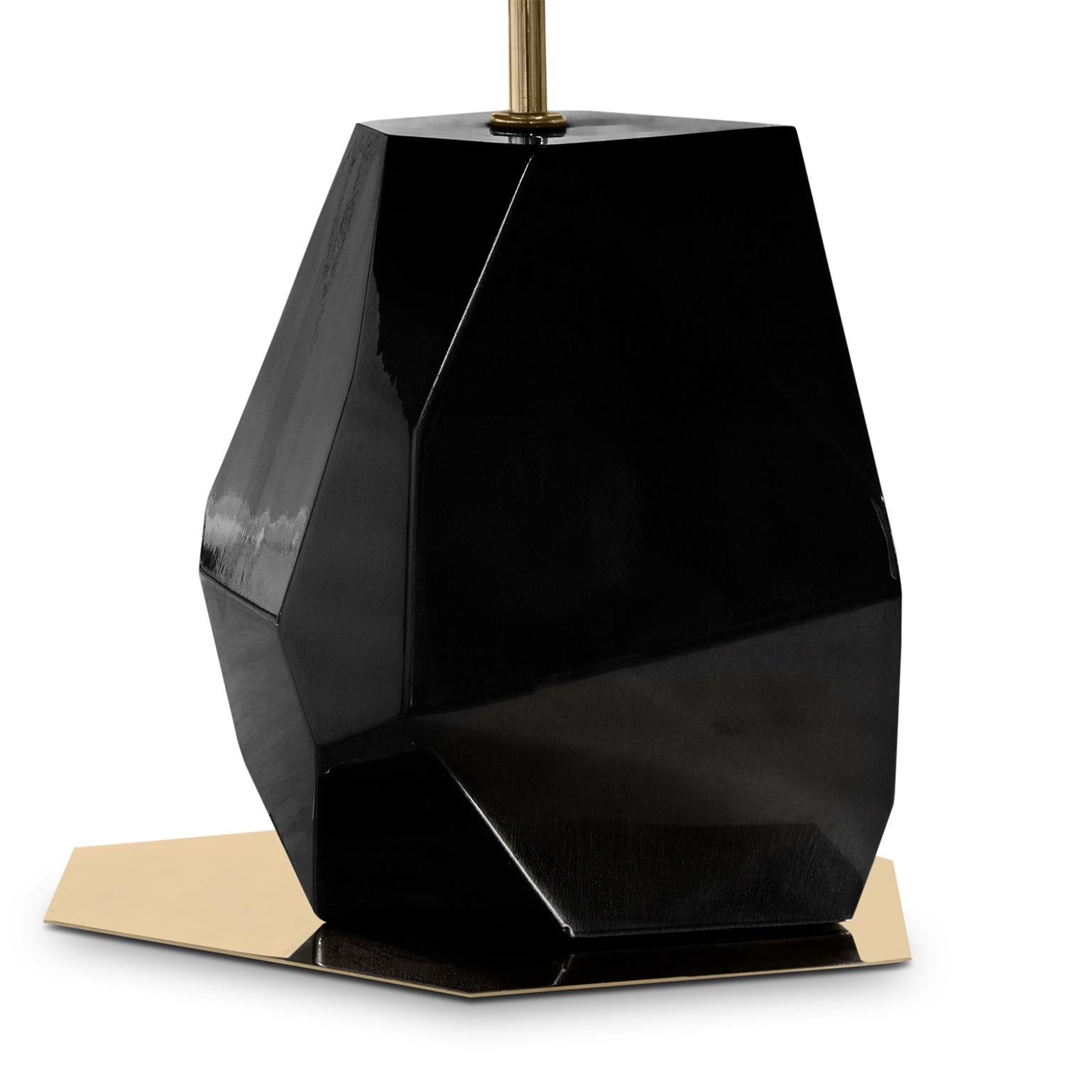 Dorato Lampada da tavolo Daytona Medium Black in vendita