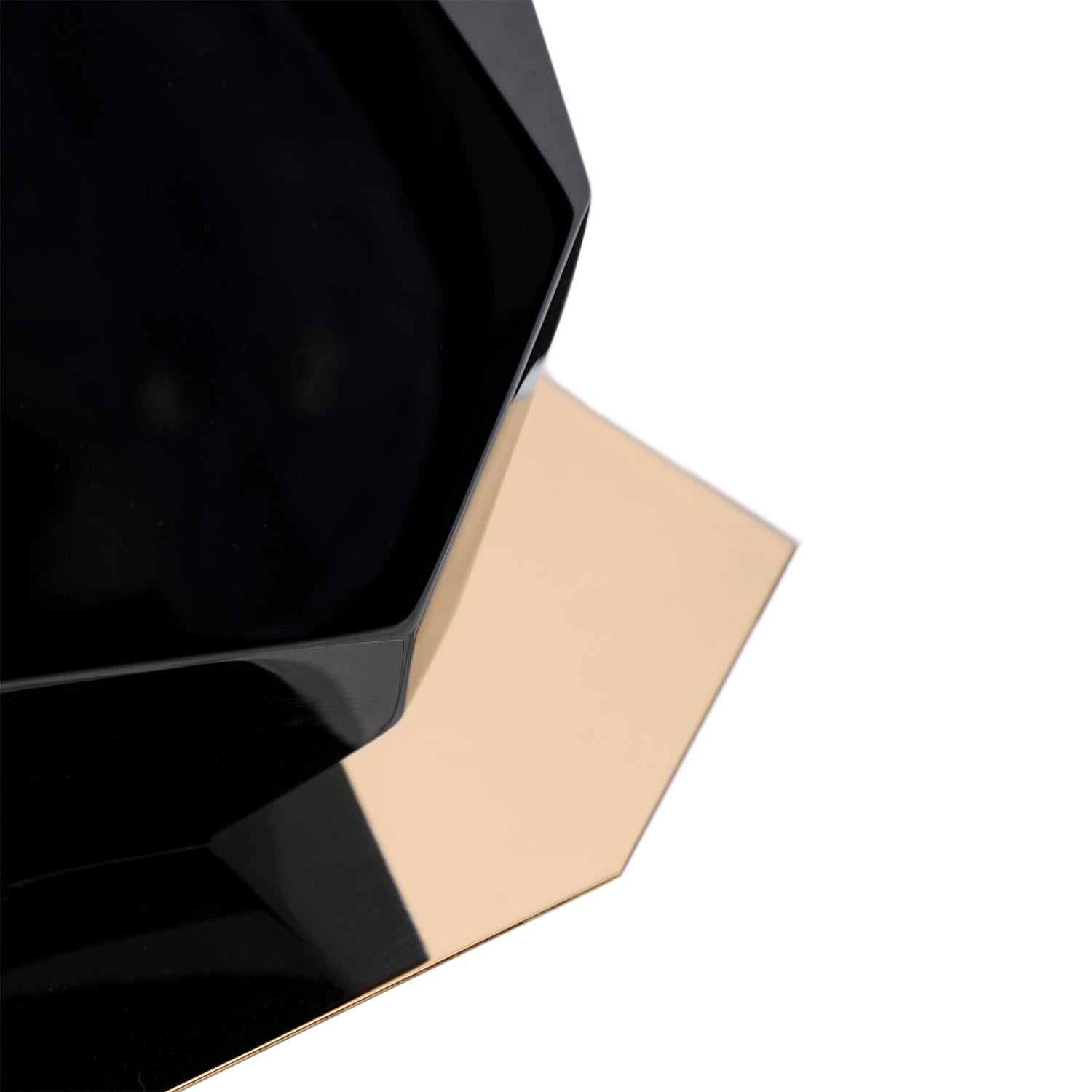 Acciaio inossidabile Lampada da tavolo Daytona Medium Black in vendita