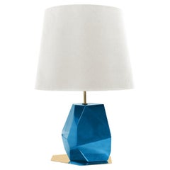 Lampada da tavolo Daytona blu medio