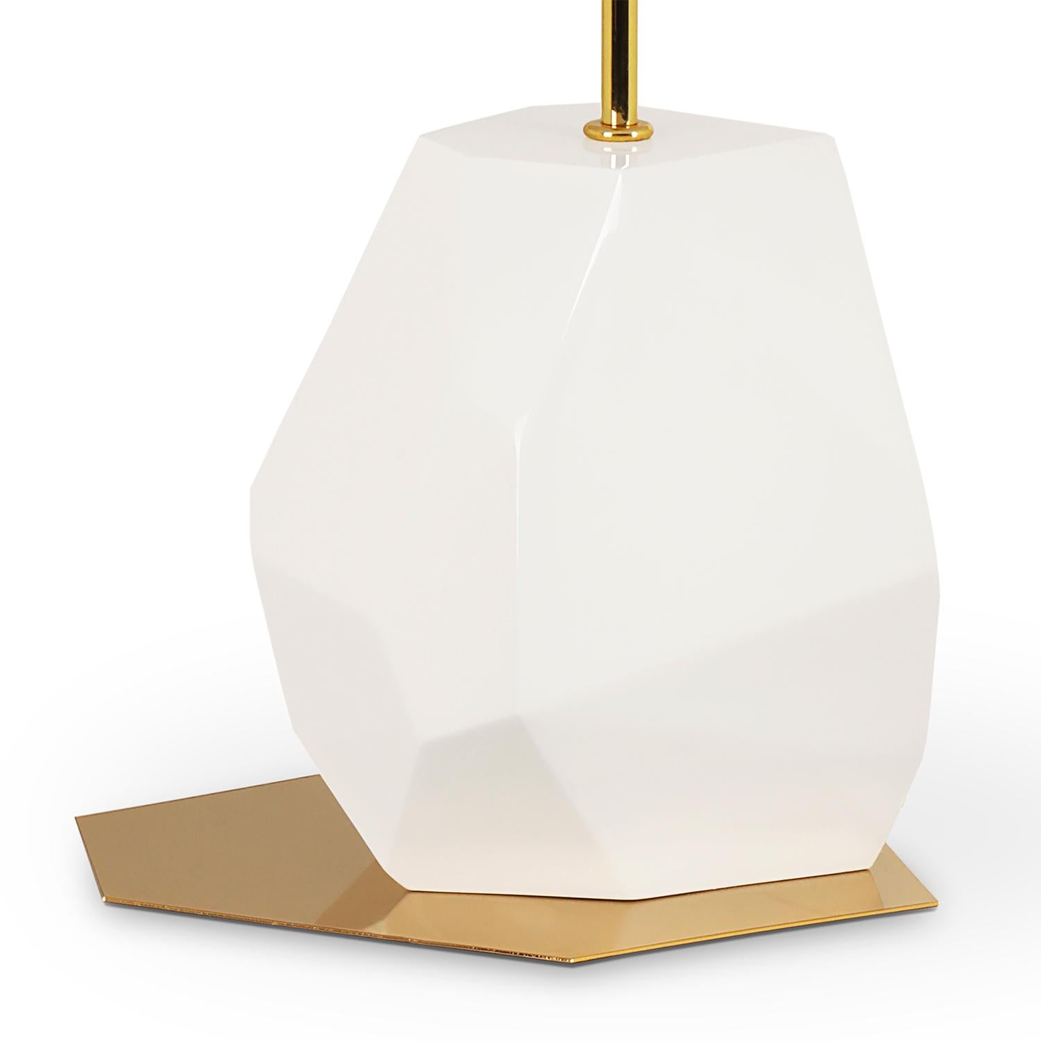 Daytona Medium White Table Lamp In New Condition For Sale In Paris, FR