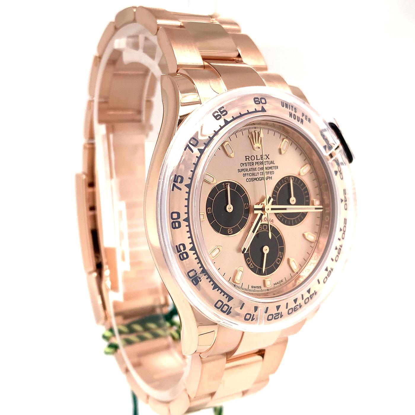 Daytona Rose Gold Pink Panda Dial Oyster Perpetual Cosmograph Mens Watch 116505 For Sale 2