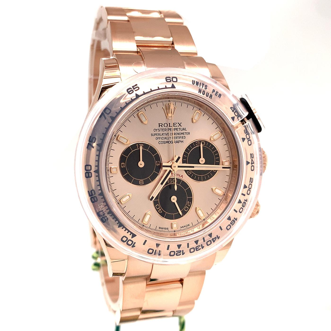 Daytona Rose Gold Pink Panda Dial Oyster Perpetual Cosmograph Mens Watch 116505 For Sale 3
