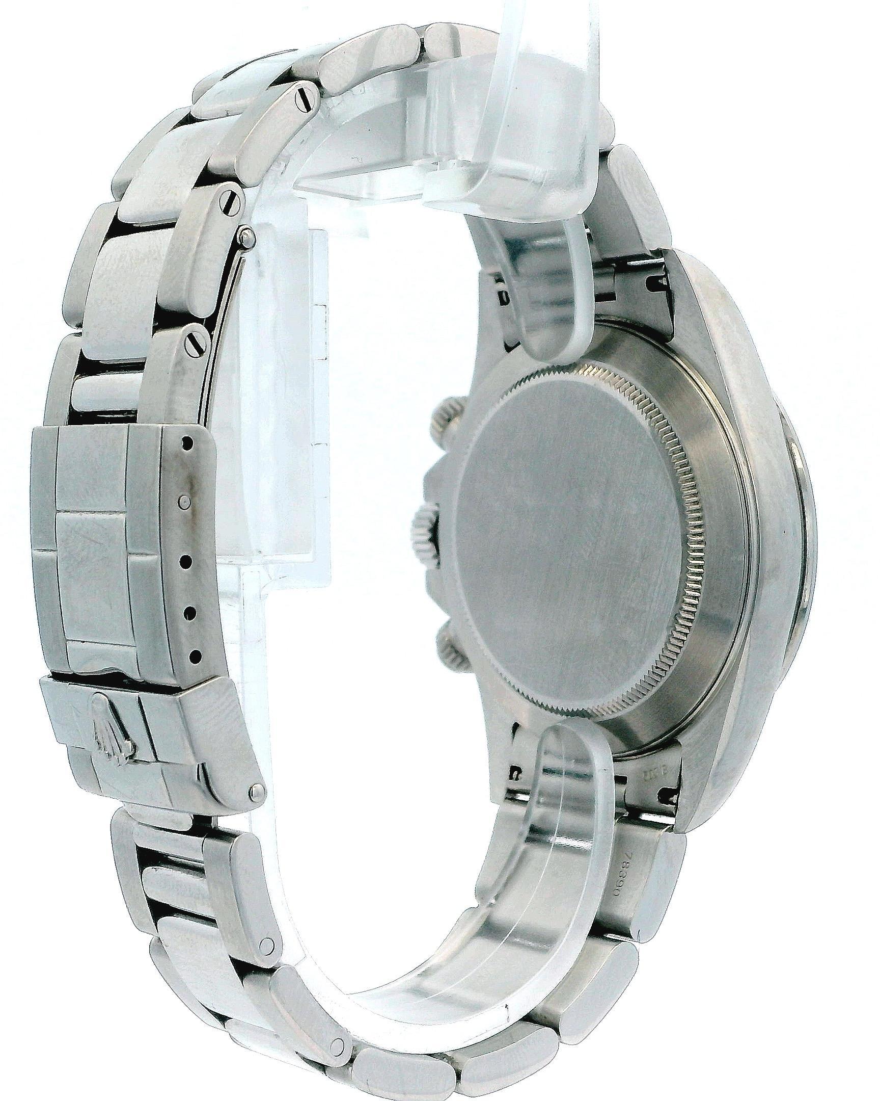 Daytona ZENITH 16520 Patrizzi Schwarzes Zifferblatt Herrenuhr Box & Papiere im Angebot 3