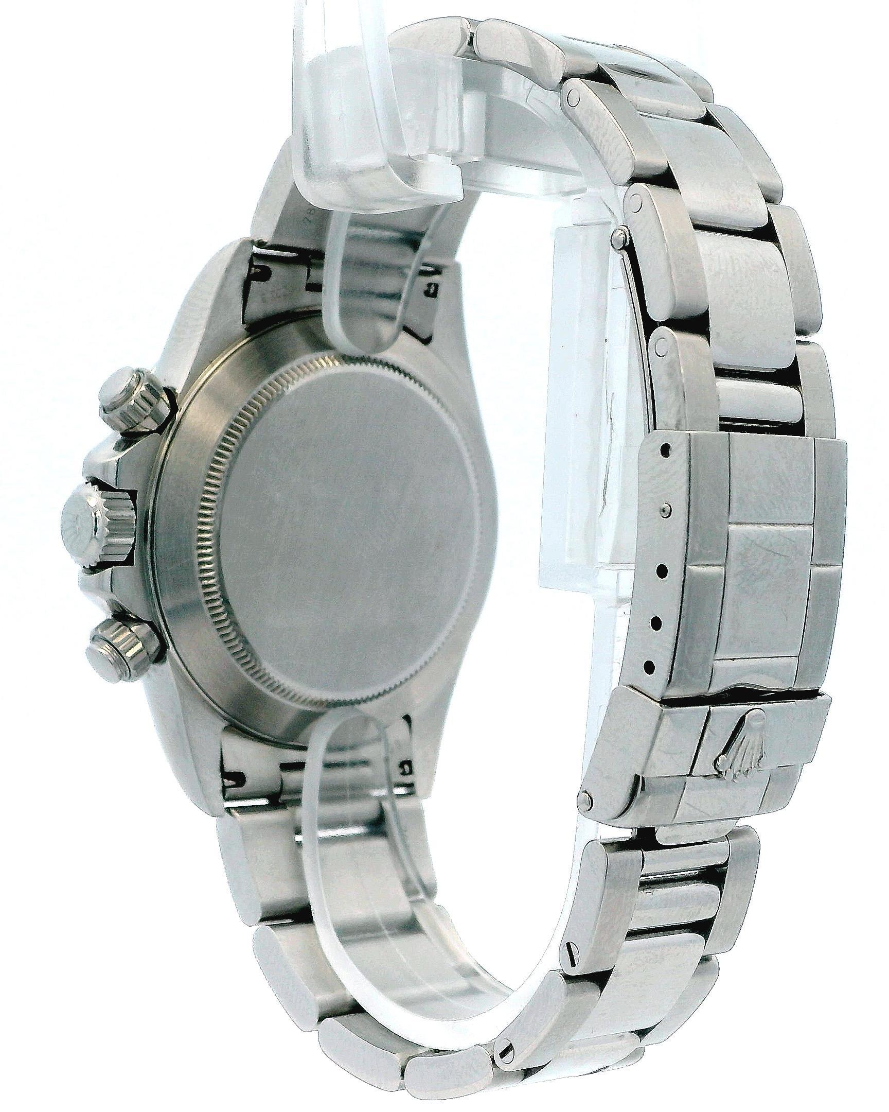 Daytona ZENITH 16520 Patrizzi Schwarzes Zifferblatt Herrenuhr Box & Papiere im Angebot 4