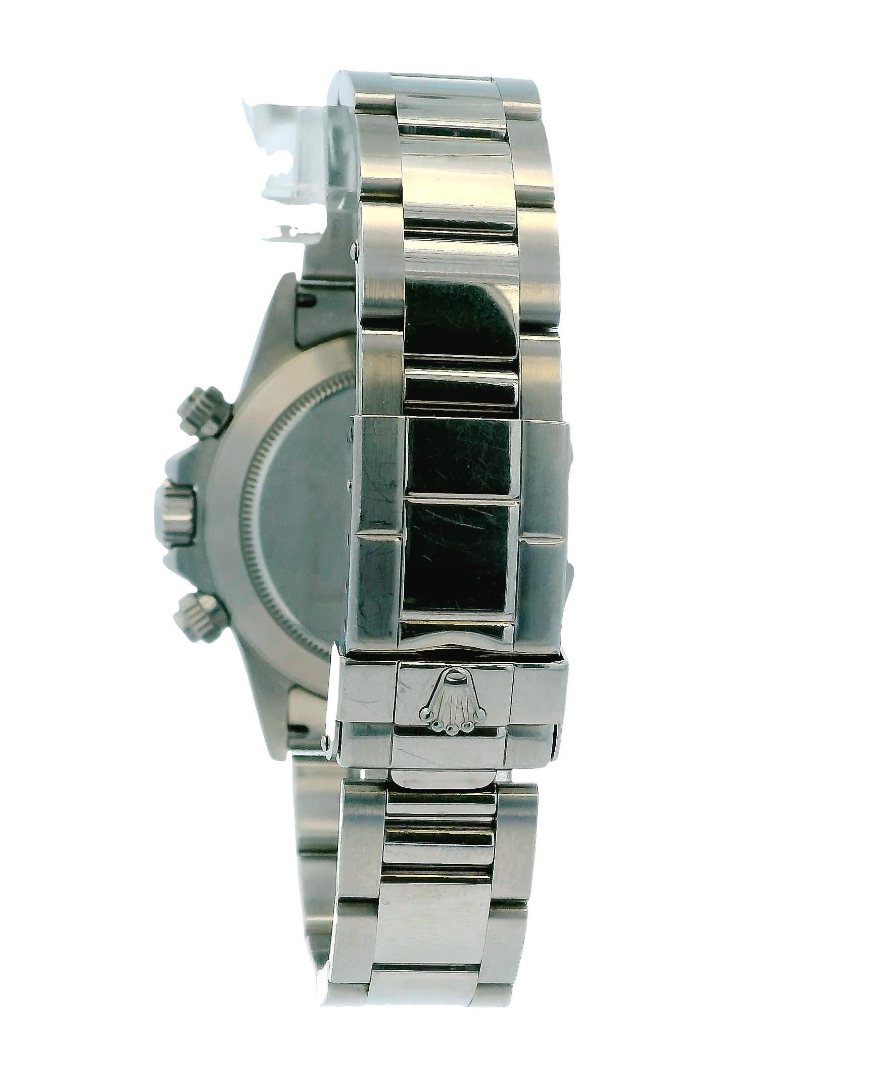 Daytona ZENITH 16520 Patrizzi Schwarzes Zifferblatt Herrenuhr Box & Papiere im Angebot 5