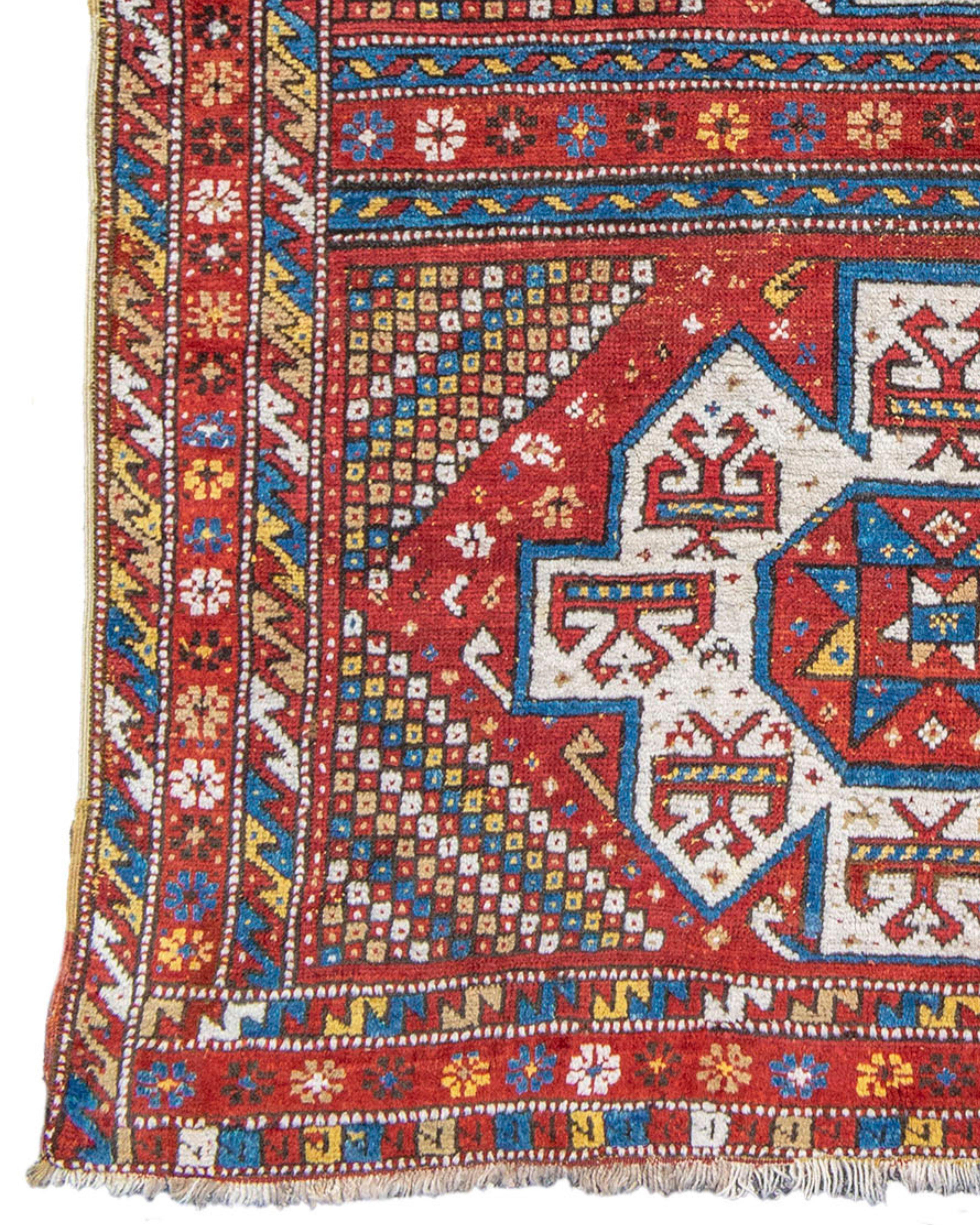 Antique Turkish Dazghiri Rug, 19th Century In Excellent Condition For Sale In San Francisco, CA