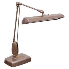 Retro  Dazor 2324 Industrial Desk Drafting Architect Work Articulating Lamp, 1950s 