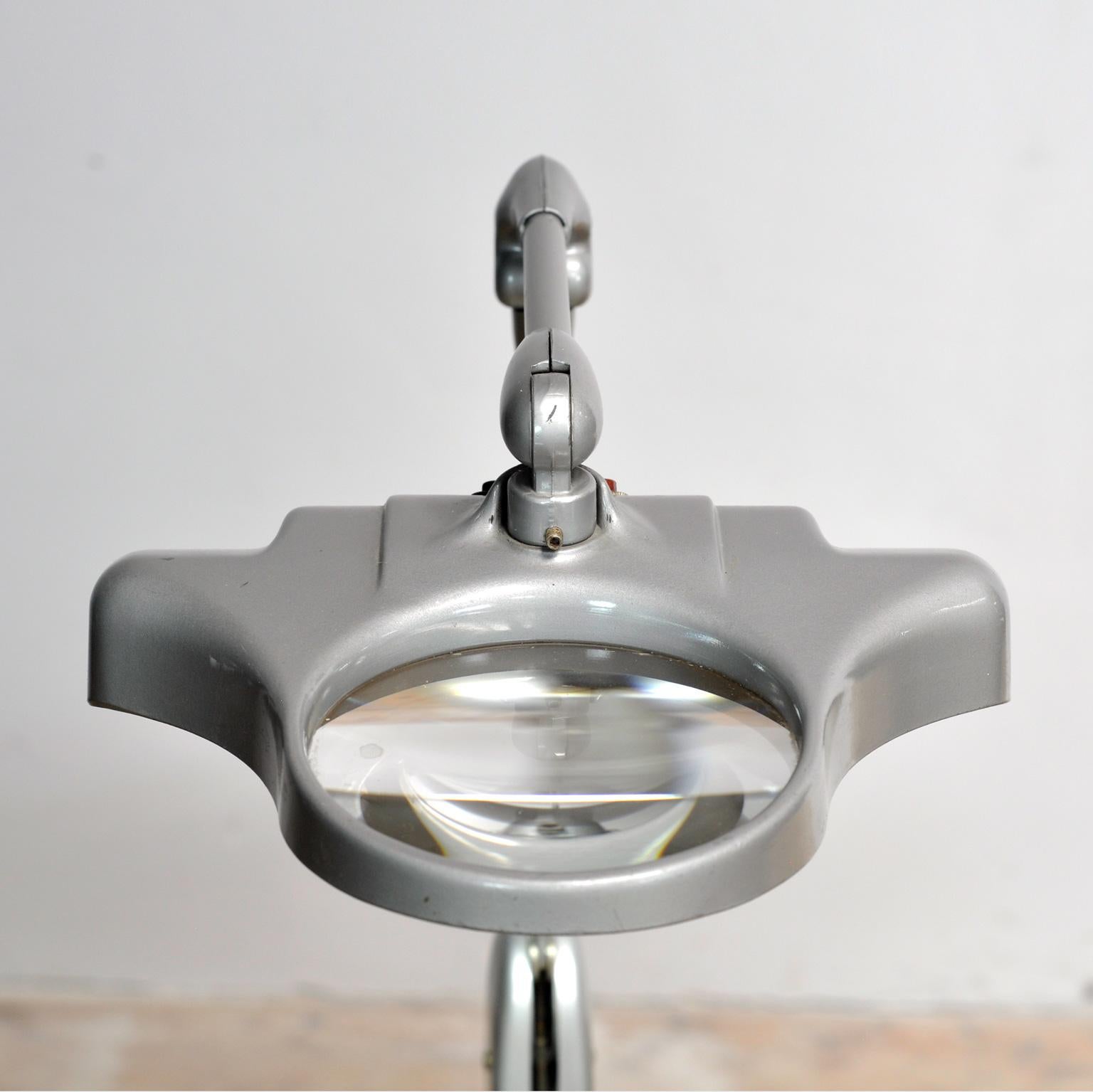 Dazor Desk Lamp With Magnifying Glass, 1950s For Sale 1