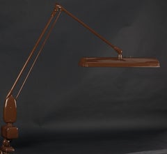 Dazor, Edge mounted model 2134 Floating Desk Lamp. 1960s