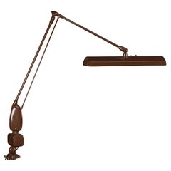  Dazor, Edge mounted model 2134 Floating Desk Lamp. 1960s