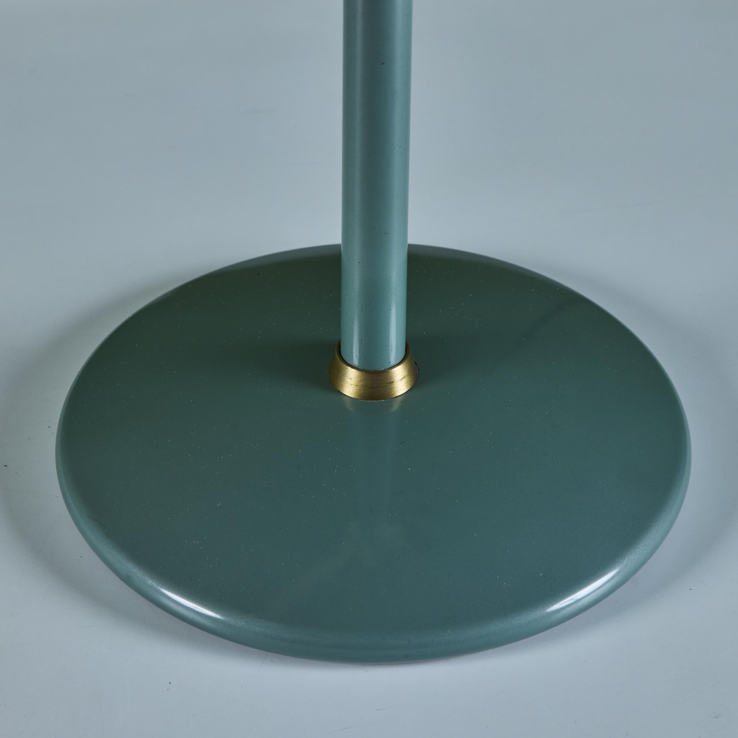 Dazor Green Enamel Desk Lamp with Brass Accent 7