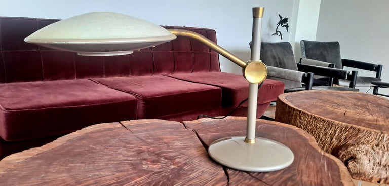 Dazor Modern Space Age Flying Saucer Desk Lamp For Sale at 1stDibs