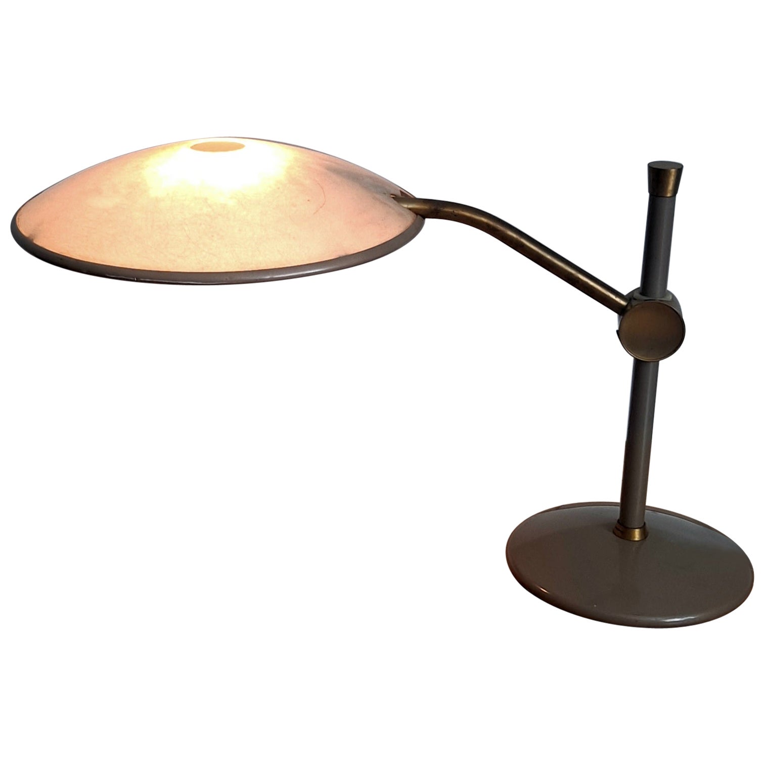 Dazor Modern Space Age Flying Saucer Desk Lamp