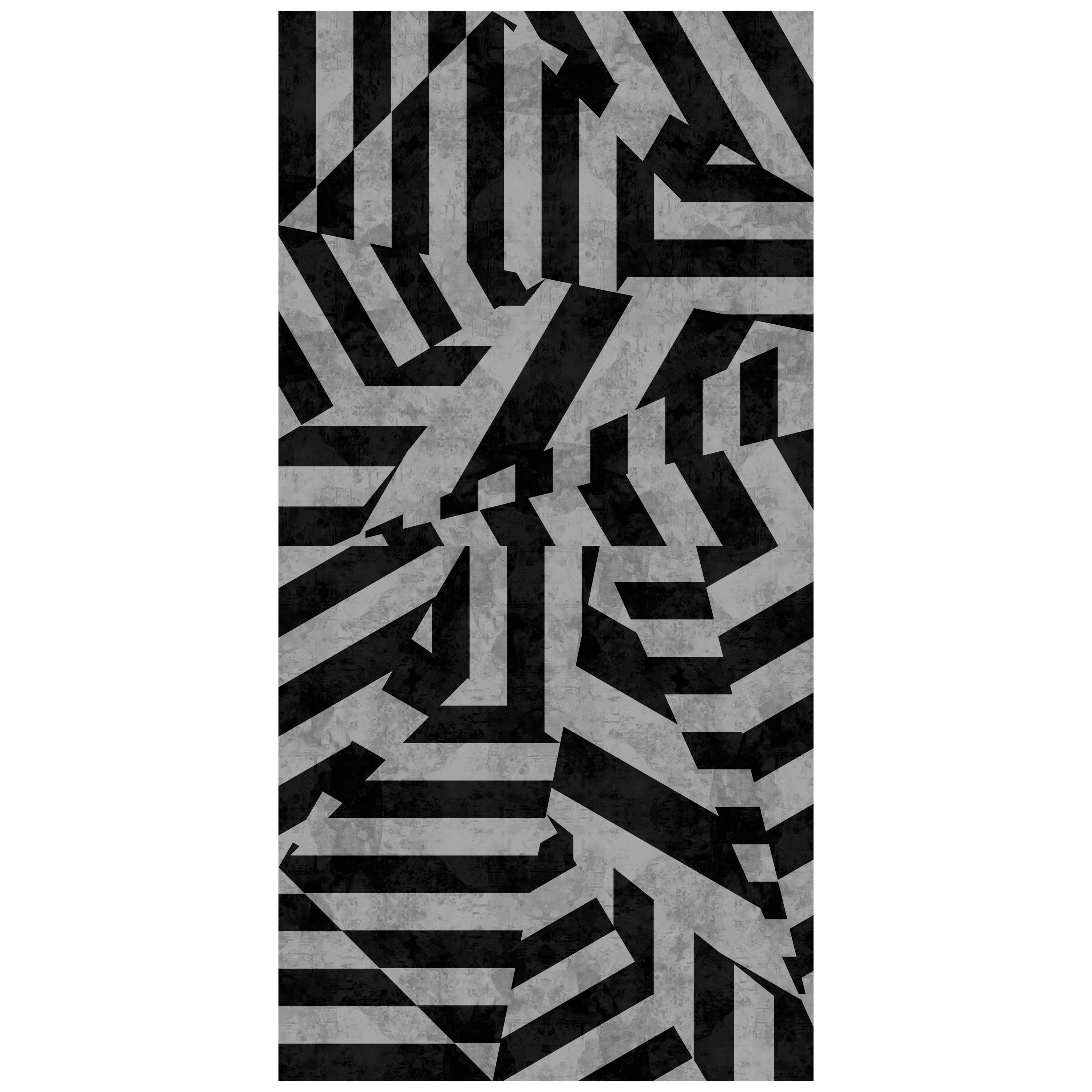 Dazzle Wallpaper in Black by 17 Patterns For Sale