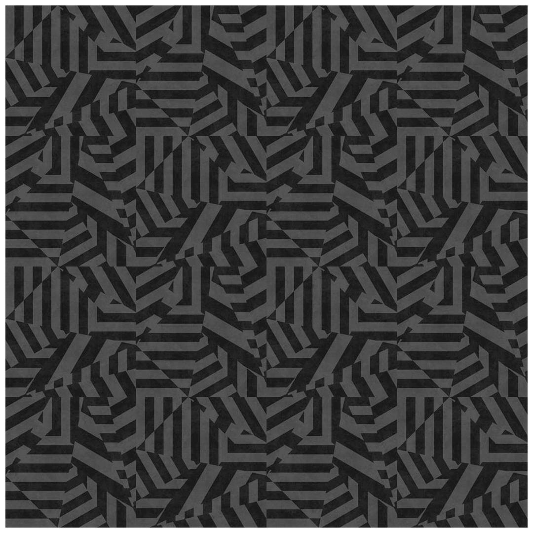 Dazzle Wallpaper in Charcoal by 17 Patterns For Sale