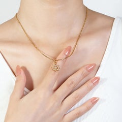Dazzling 0.14ct Diamond Anchor Pendant in 14K Yellow Gold - (Chain not Included)