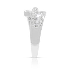 Schillernder 0,54ct Diamond Wrap Ring aus 18K Weißgold (