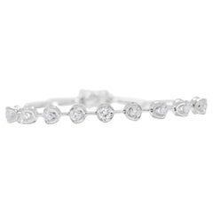 Dazzling 0.54ct Natural Diamond Bracelet in 18K White Gold