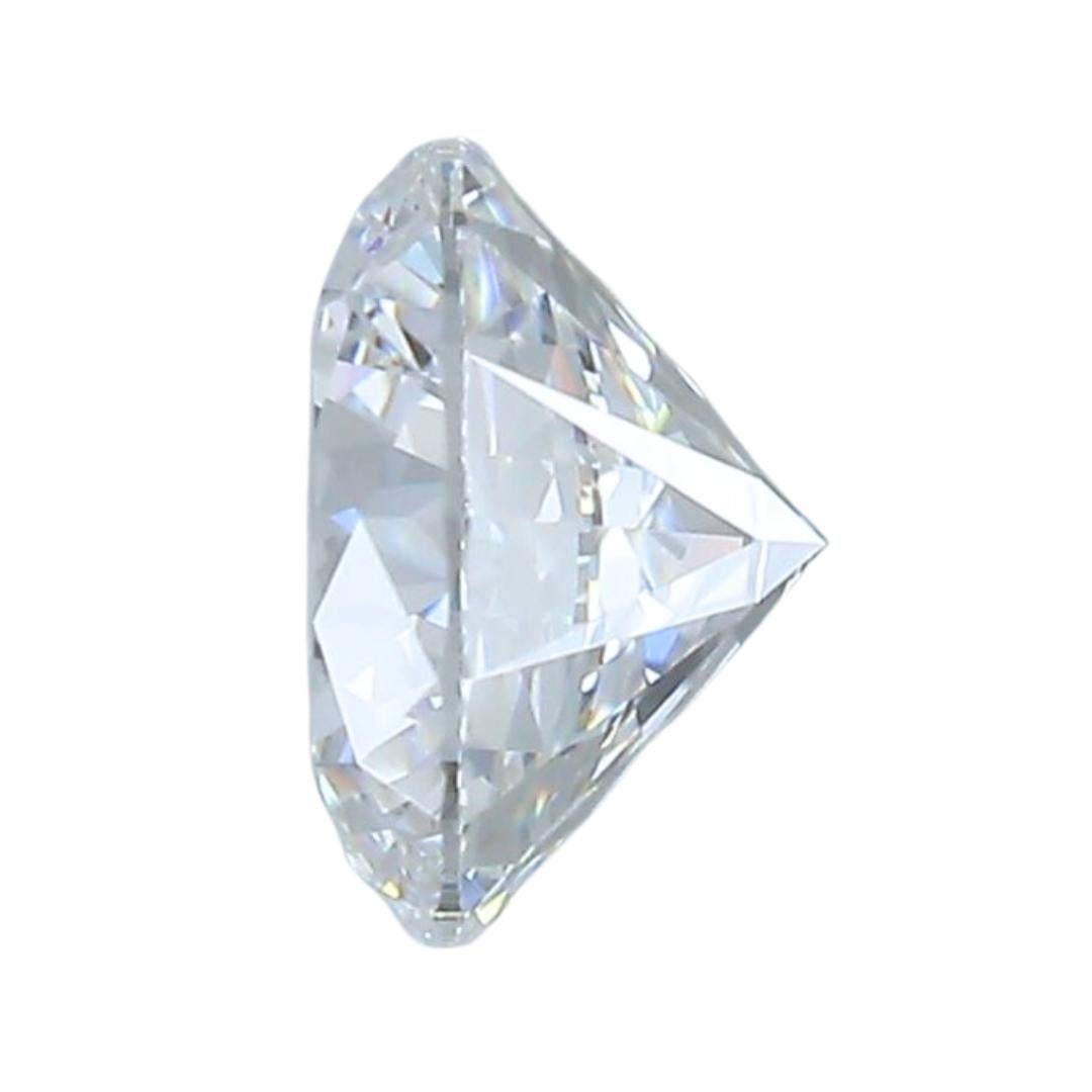 Round Cut Dazzling 0.55ct Triple Excellent Ideal Cut Round-Shaped Diamond - GIA Certified For Sale