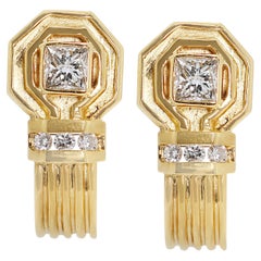 Dazzling 0.56ct Natural Diamond Earrings in 20K Yellow Gold