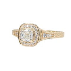 Dazzling 0.7 Carat Cushion Diamond Ring
