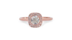 Dazzling 0.81 Carat Cushion Shape Diamond Ring