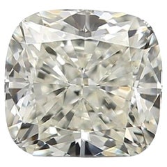 Dazzling 1 pc Flawless Natural Diamond with 0.61 ct Cushion J IF GIA Certificate