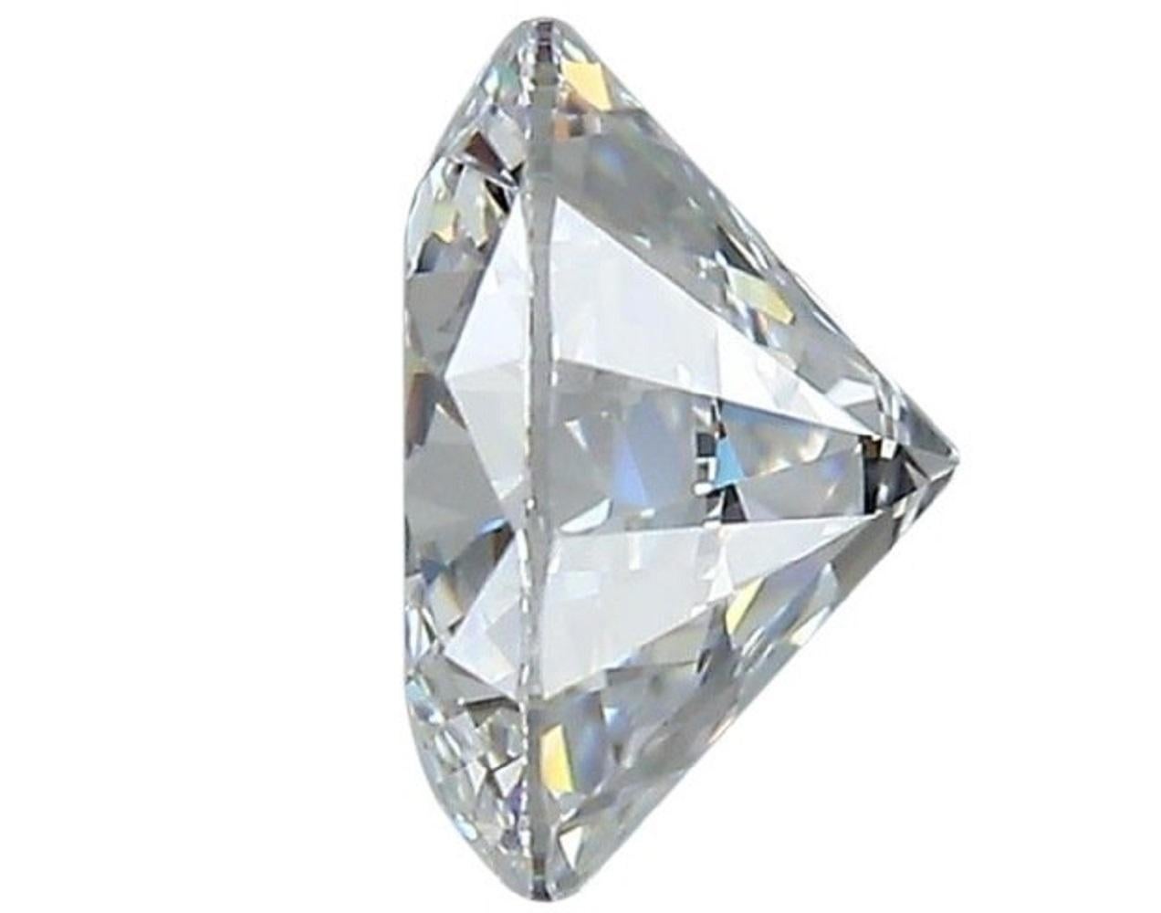 1 sparkling and flawless natural round brilliant diamond in a 0.71 carat D IF with excellent cut. This diamond have the highest possible color and clarity. It comes with IGI Certificate and laser inscription number.

SKU: E-212
IGI 557255293