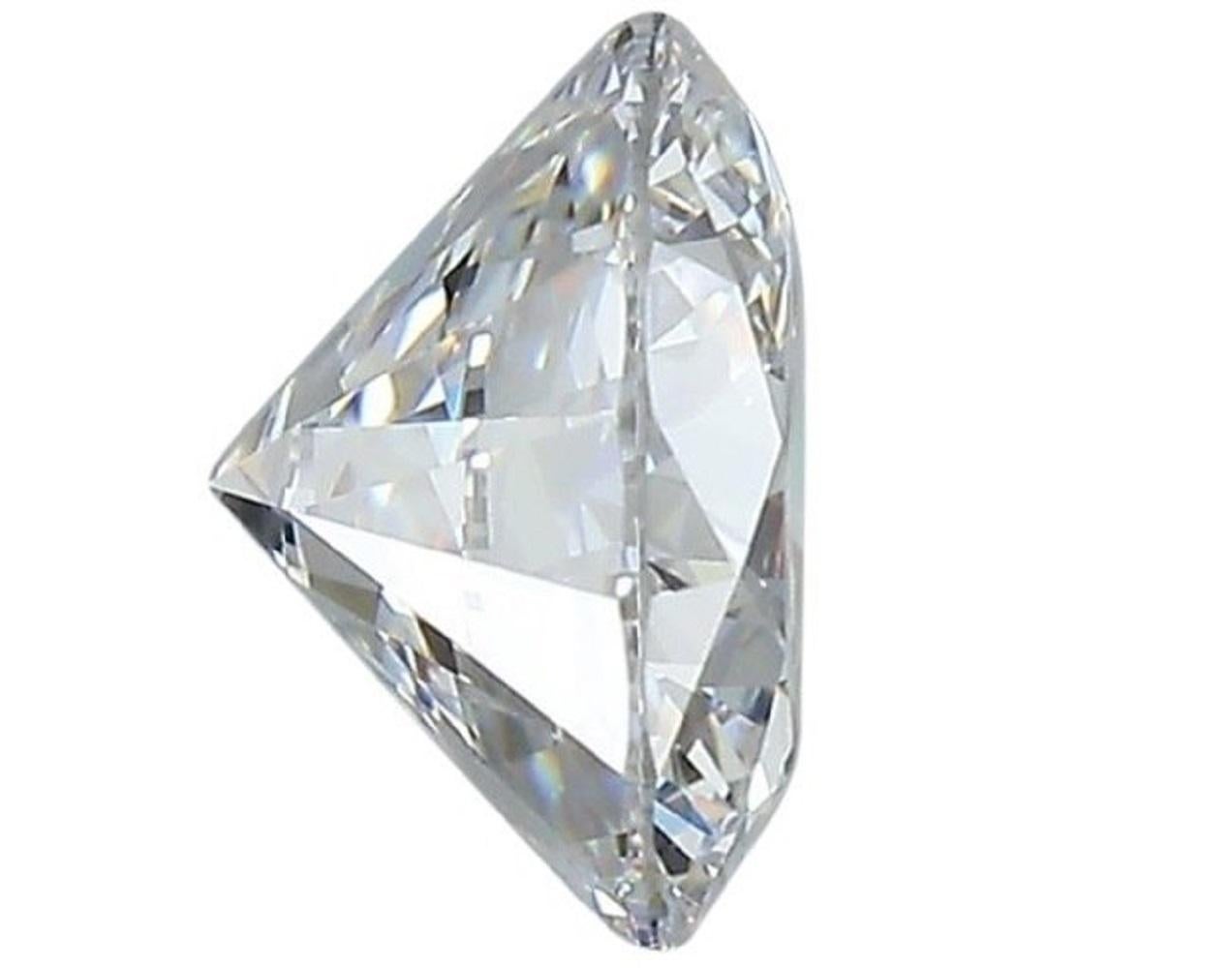 Women's or Men's Dazzling 1 Pc Flawless Natural Diamond with 0.71 Ct Round D IF IGI Certificate