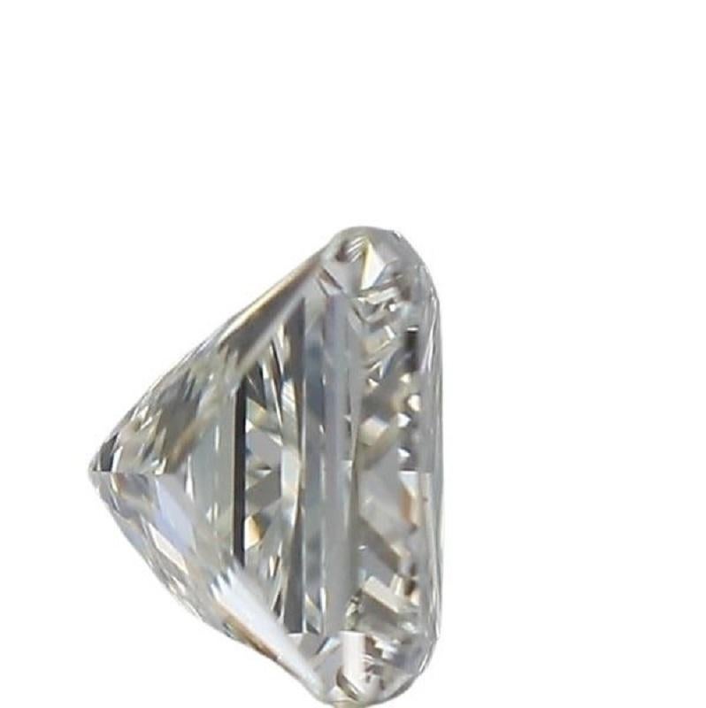 Women's or Men's Dazzling 1 pc Natural Diamond 0.50 ct Square J IF 'Flawless' GIA Certificate For Sale