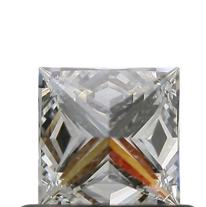 Dazzling 1 pc Natural Diamond 0.50 ct Square J IF 'Flawless' GIA Certificate For Sale 1