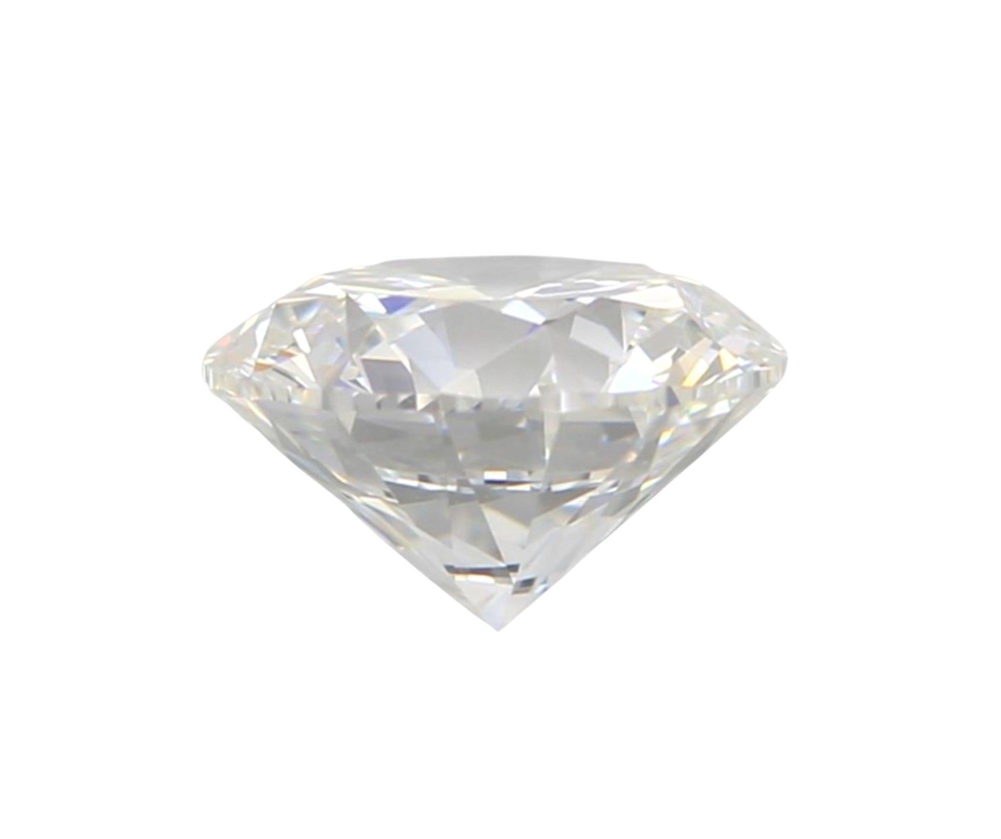 Dazzling 1 pc Natural Diamond 0.92 ct Round H VVS1 GIA Certificate In New Condition In רמת גן, IL