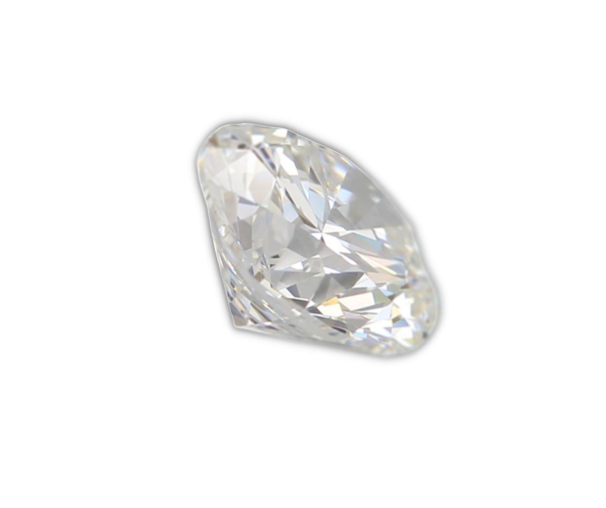 Women's or Men's Dazzling 1 pc Natural Diamond 0.92 ct Round H VVS1 GIA Certificate