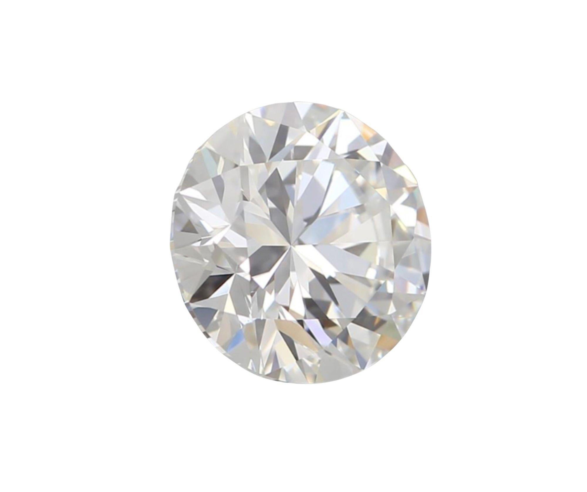 Dazzling 1 pc Natural Diamond 0.92 ct Round H VVS1 GIA Certificate 2