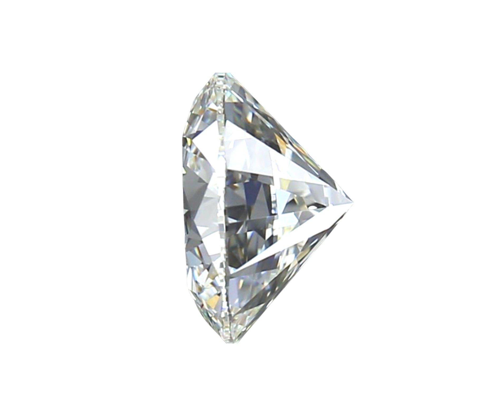 Taille ronde Éblouissant diamant naturel de 1,03 carat rond certifié GIA, I VVS1 en vente