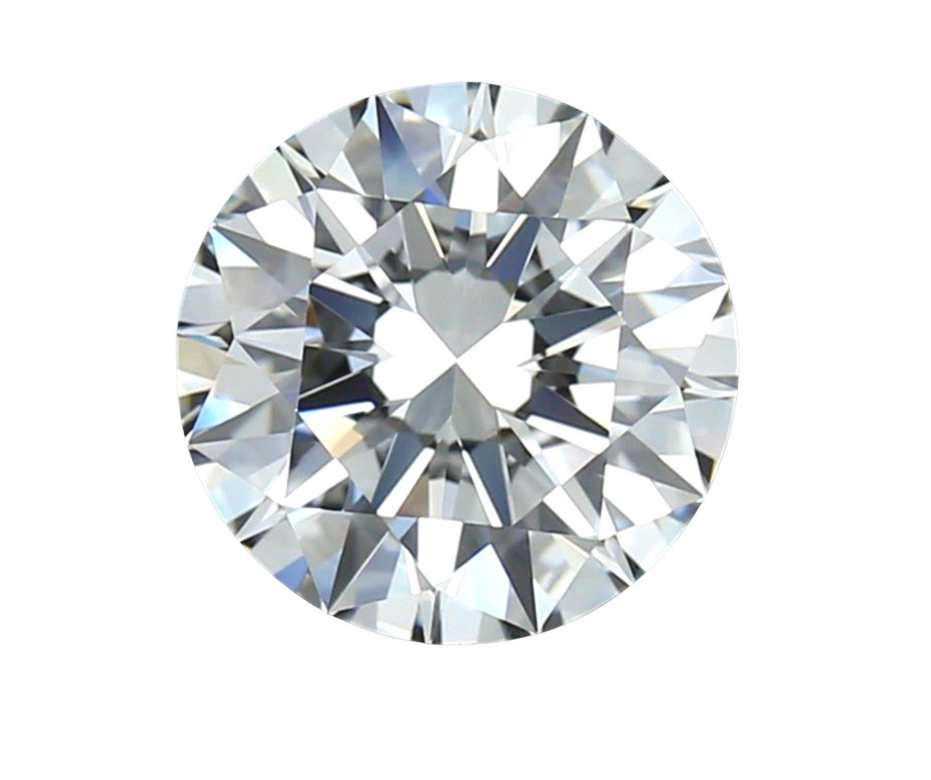 Éblouissant diamant naturel de 1,03 carat rond certifié GIA, I VVS1 Unisexe en vente